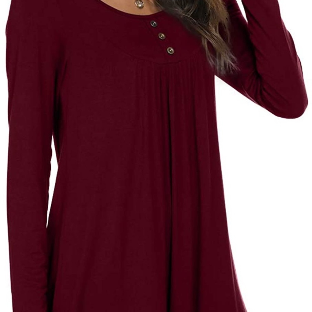Popyoung maroon/wine top - Picture 3 of 5